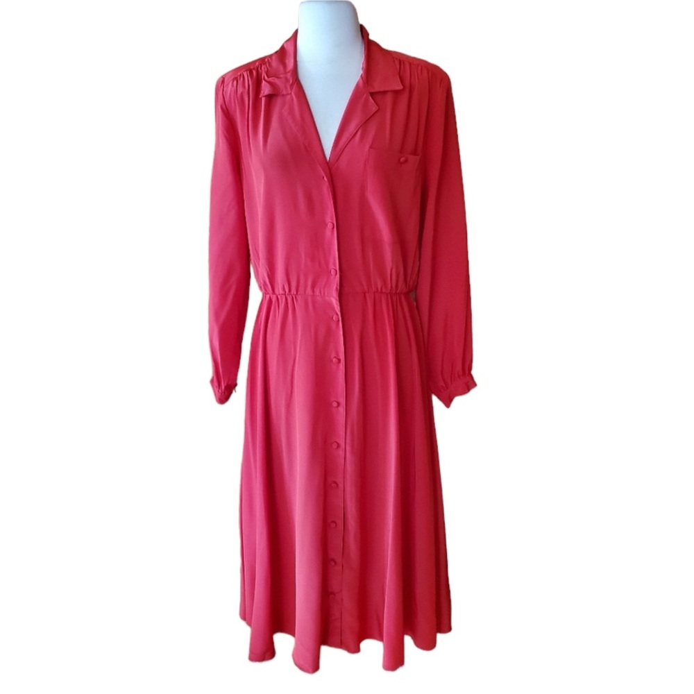 1980s Hana Sung‎ Red Dress